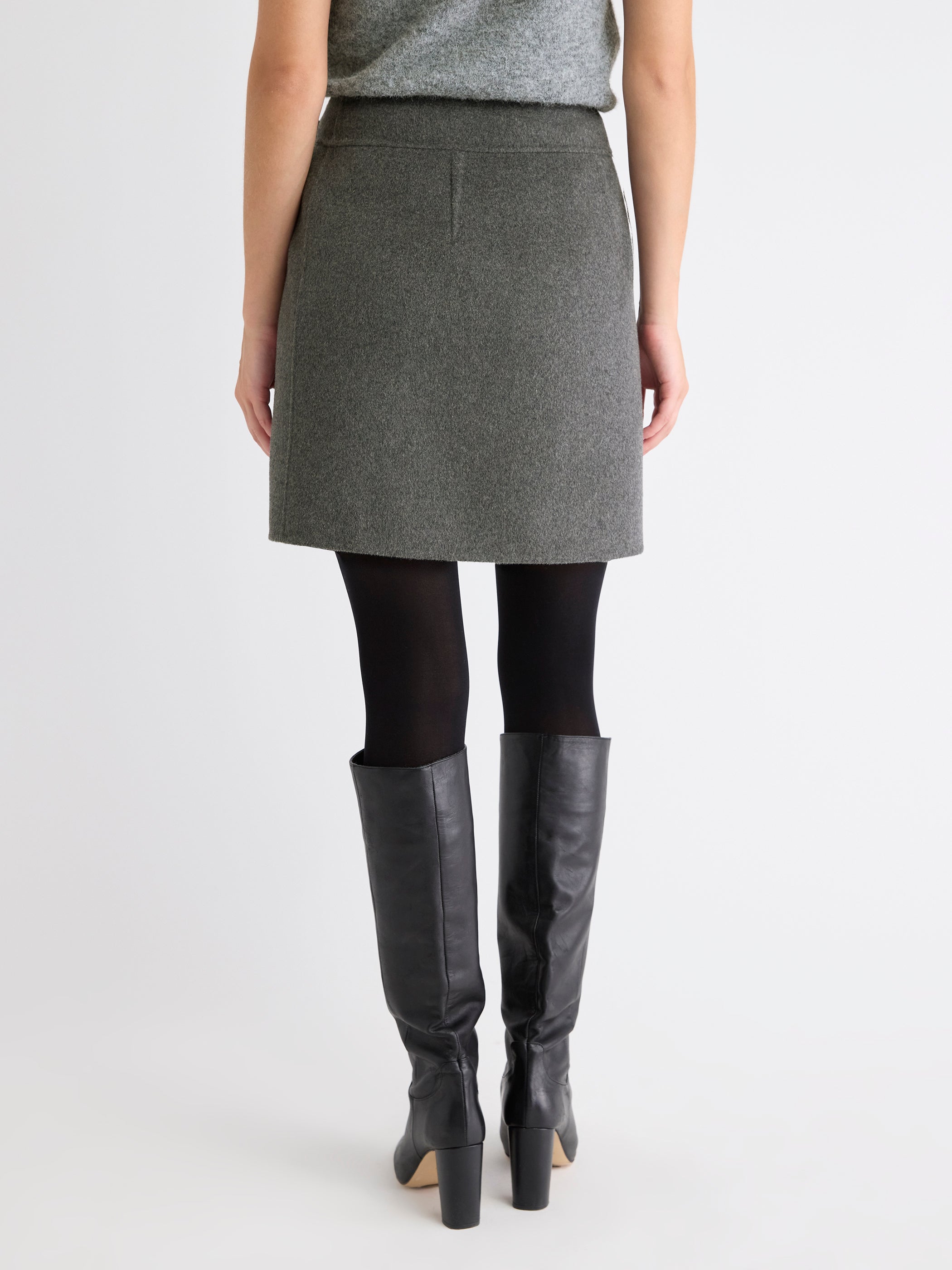 RW&CO Melton Wrap Mini Skirt