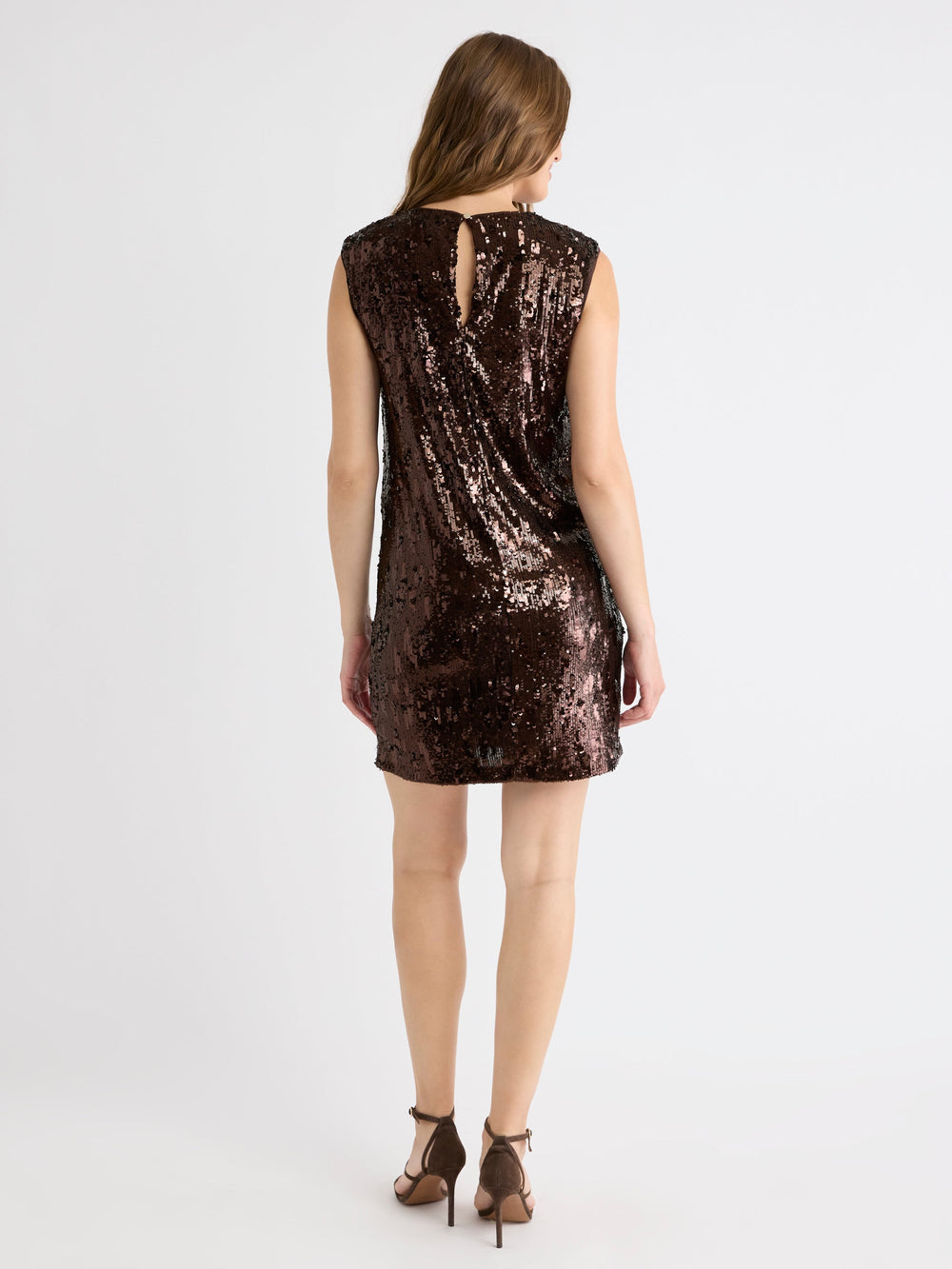 RW&CO Sleeveless Mini Sequins Cocktail Dress
