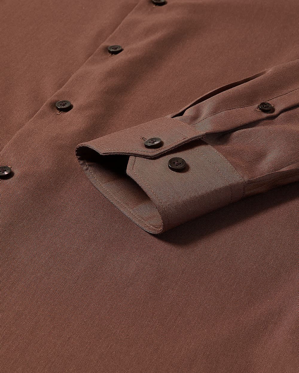 RW&CO Slim-Fit Solid Cotton Modal Dress Shirt