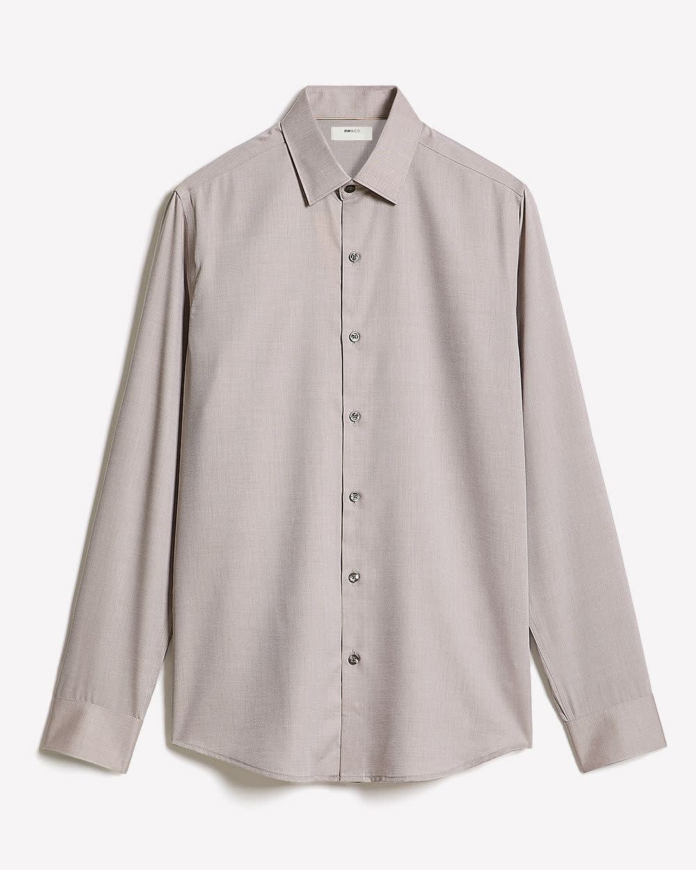 RW&CO Slim-Fit Solid Cotton Modal Dress Shirt