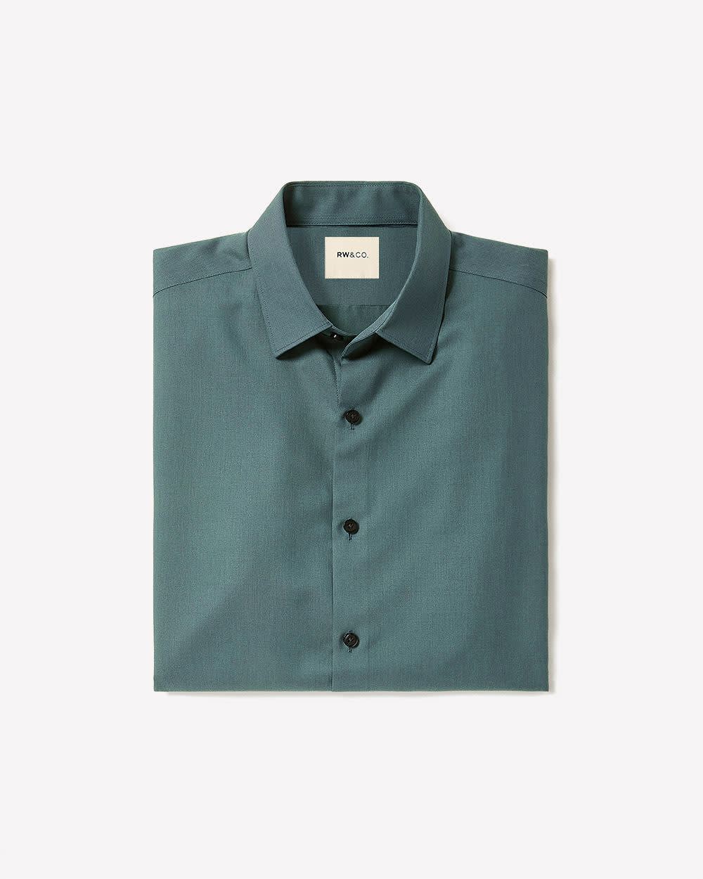 RW&CO Slim-Fit Solid Cotton Modal Dress Shirt
