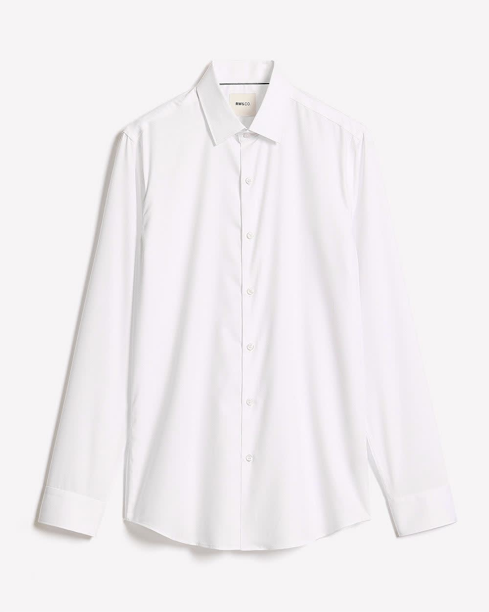 RW&CO Slim-Fit Solid Cotton Modal Dress Shirt