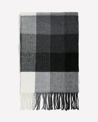 RW&CO Plaid Scarf with Fringes
