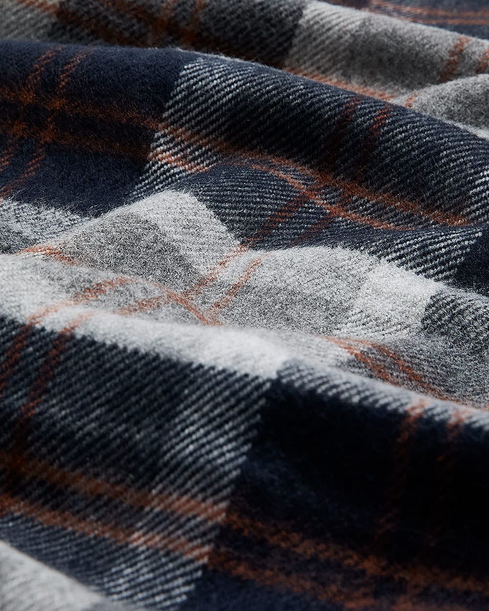 RW&CO Plaid Scarf with Fringes