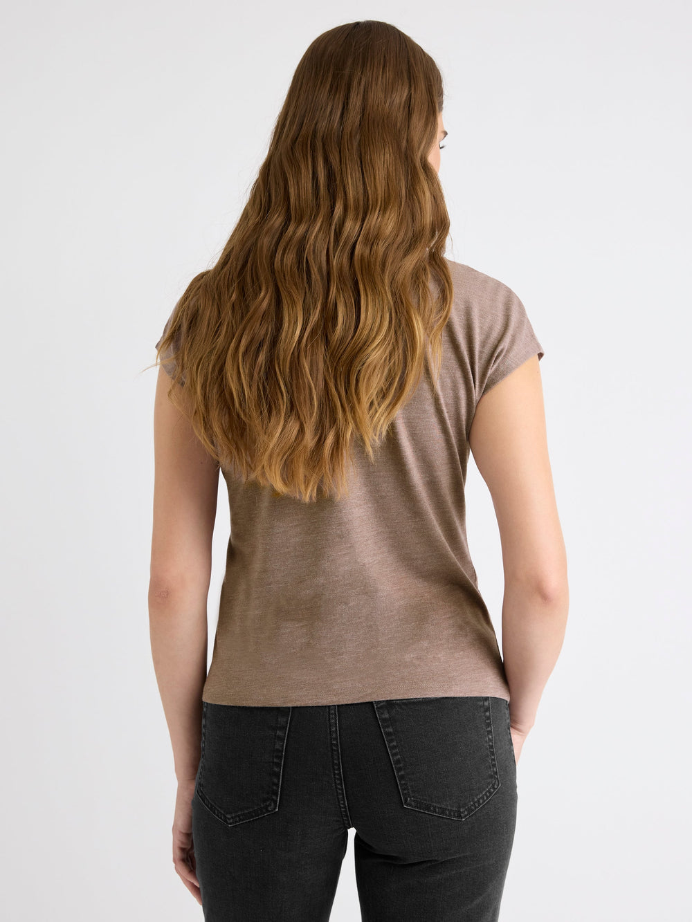 RW&CO Extended-Sleeve Mock-Neck Top with Tie