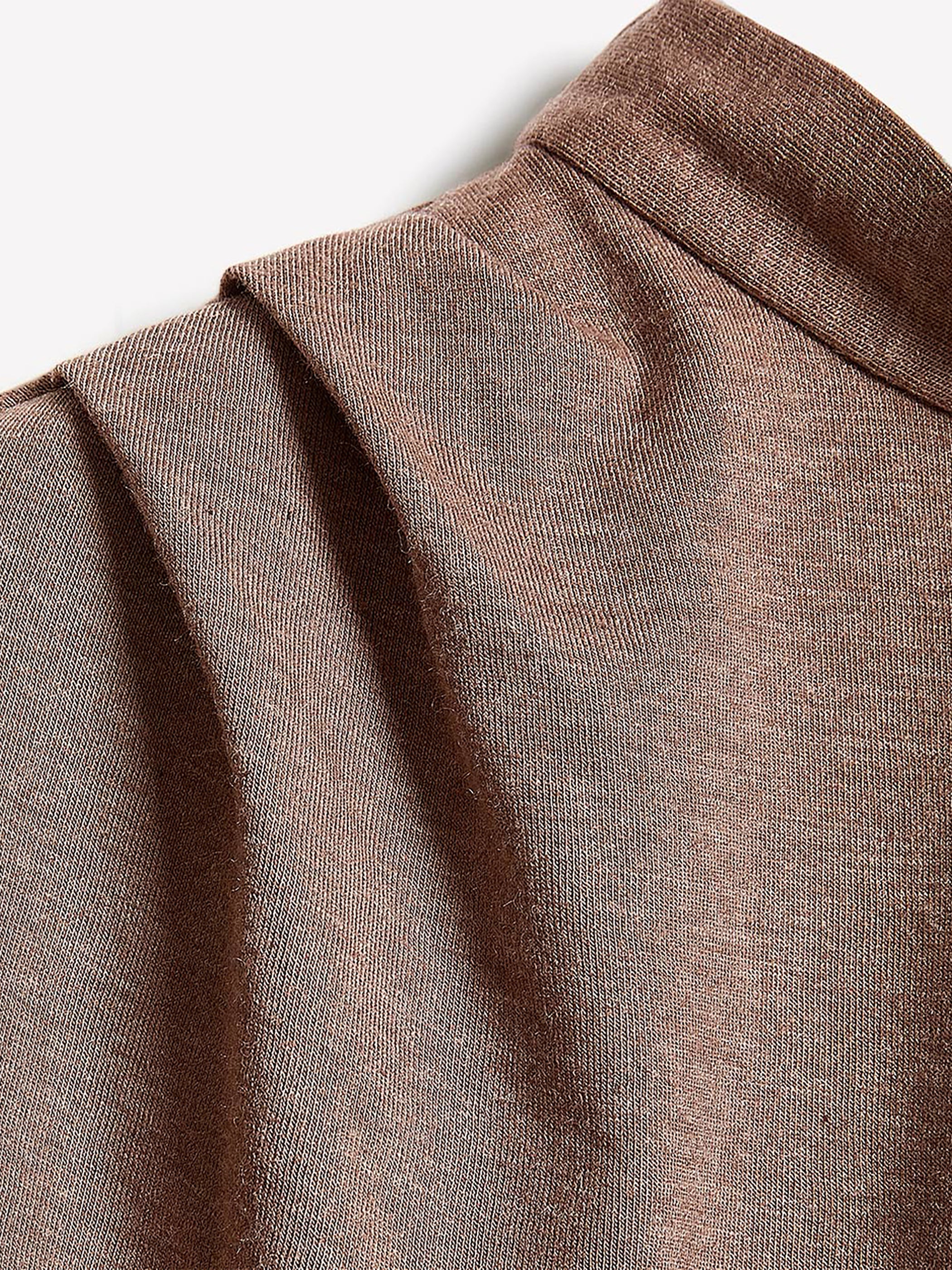 RW&CO Extended-Sleeve Mock-Neck Top with Tie