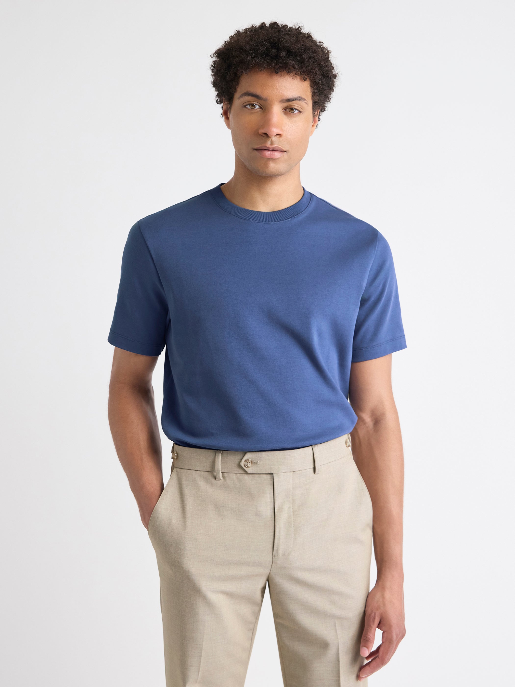 RW&CO Solid Interlock Cotton Crew-Neck Tee