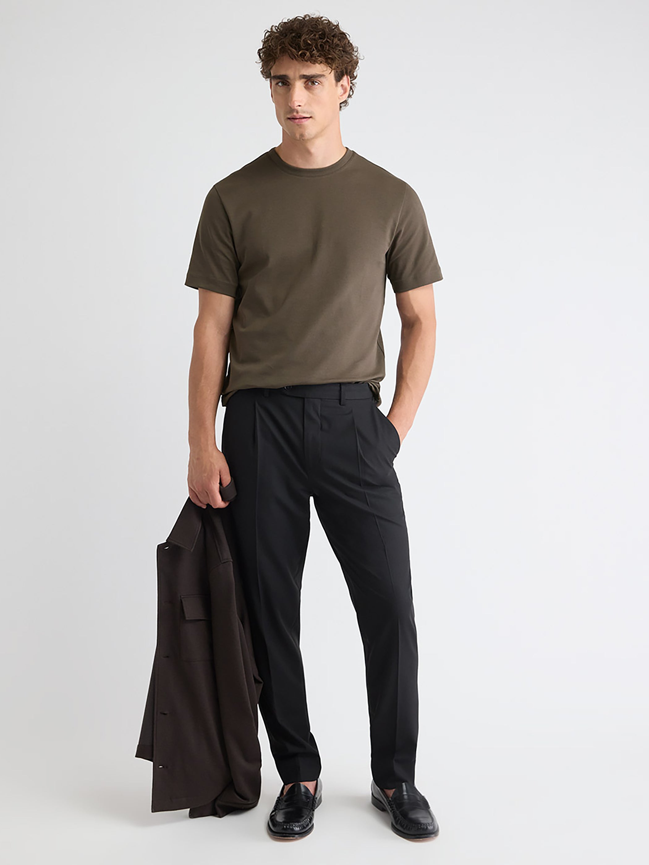 RW&CO Solid Interlock Cotton Crew-Neck Tee