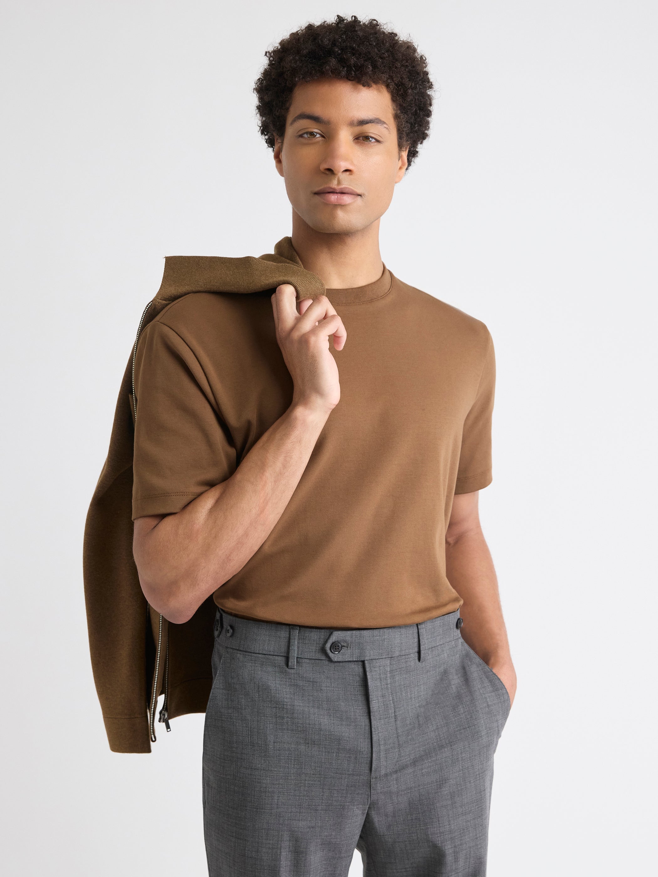 RW&CO Solid Interlock Cotton Crew-Neck Tee