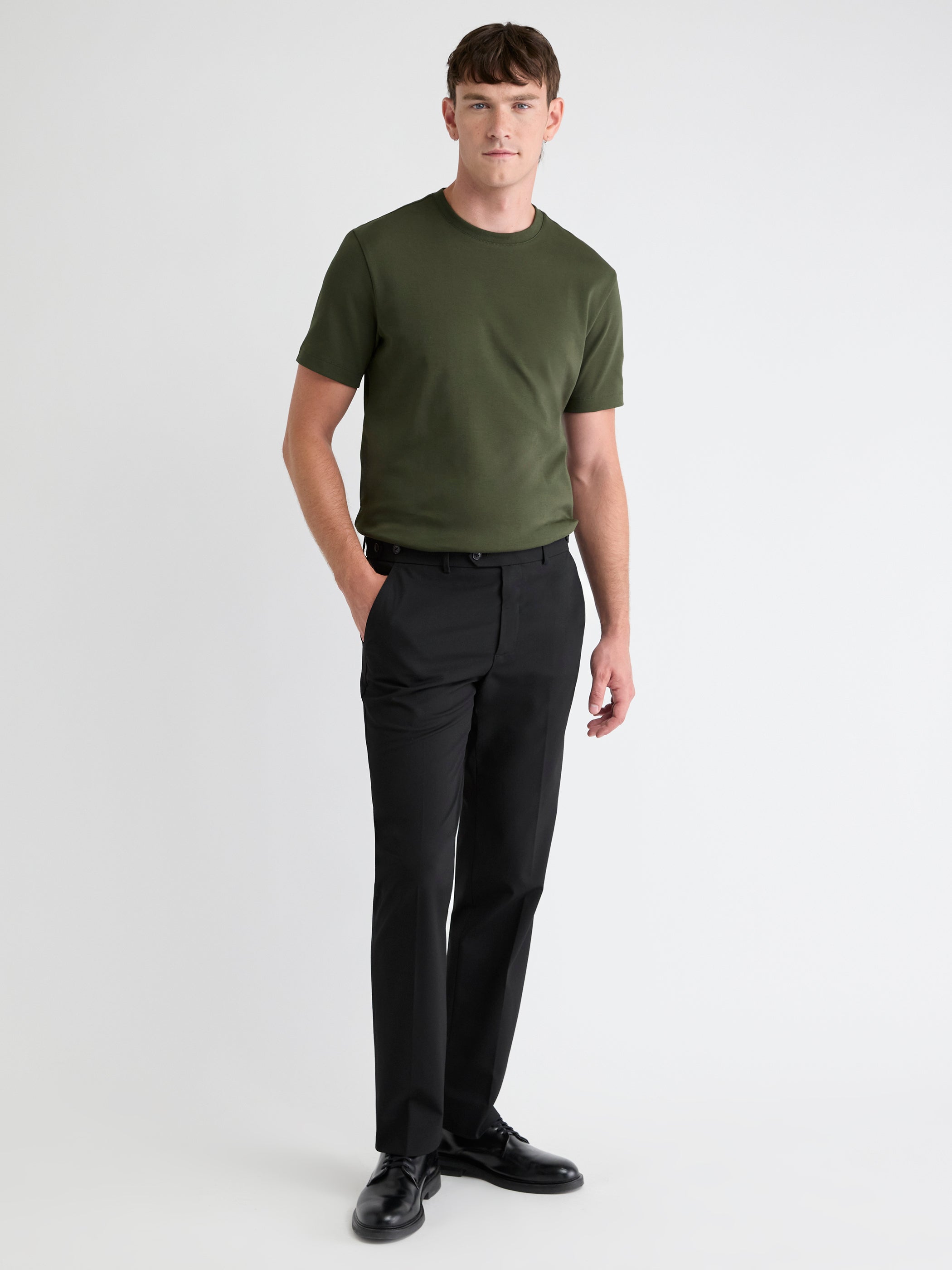 RW&CO Solid Interlock Cotton Crew-Neck Tee