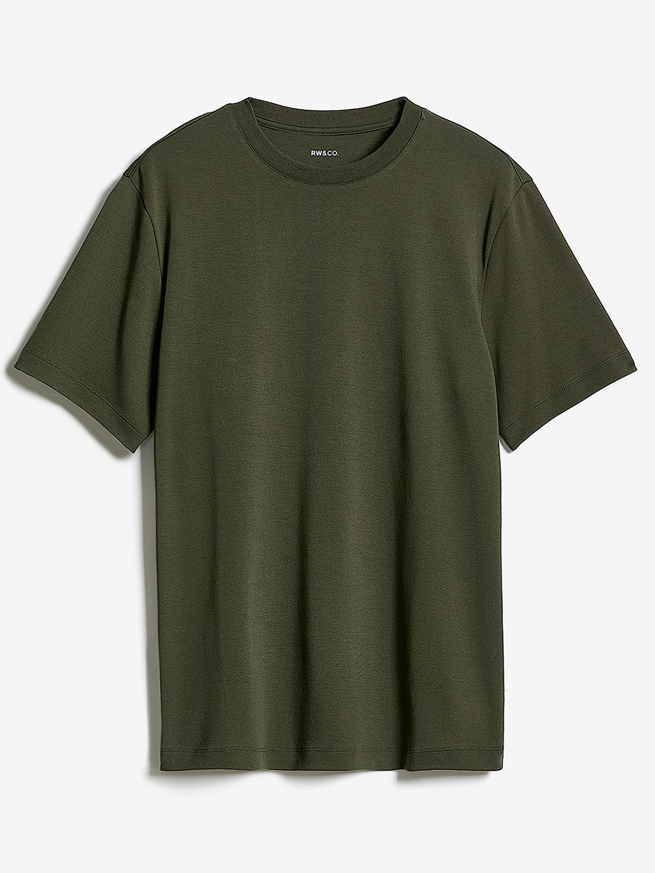 RW&CO Solid Interlock Cotton Crew-Neck Tee