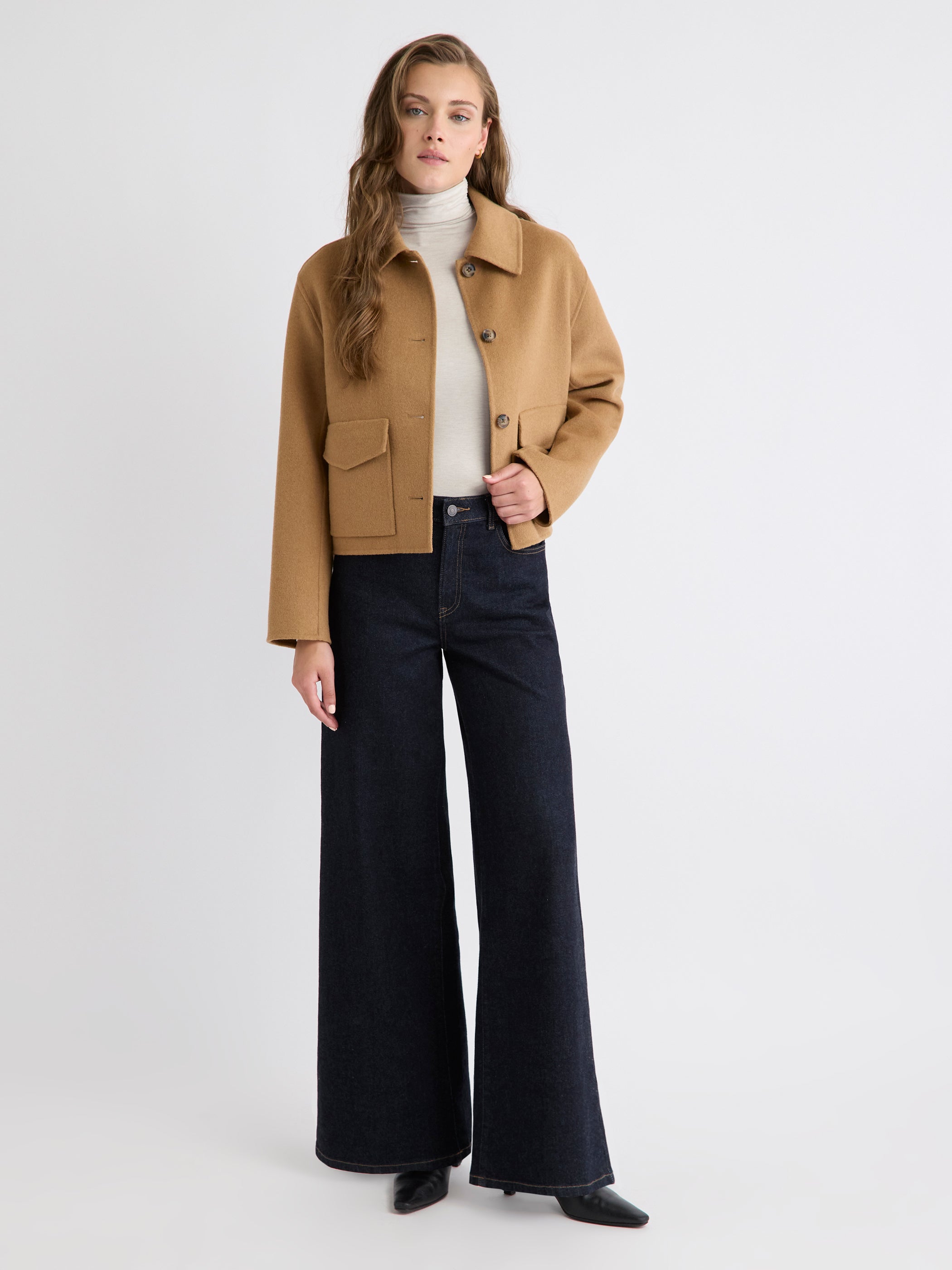 RW&CO Fitted Long-Sleeve Mock-Neck Tee