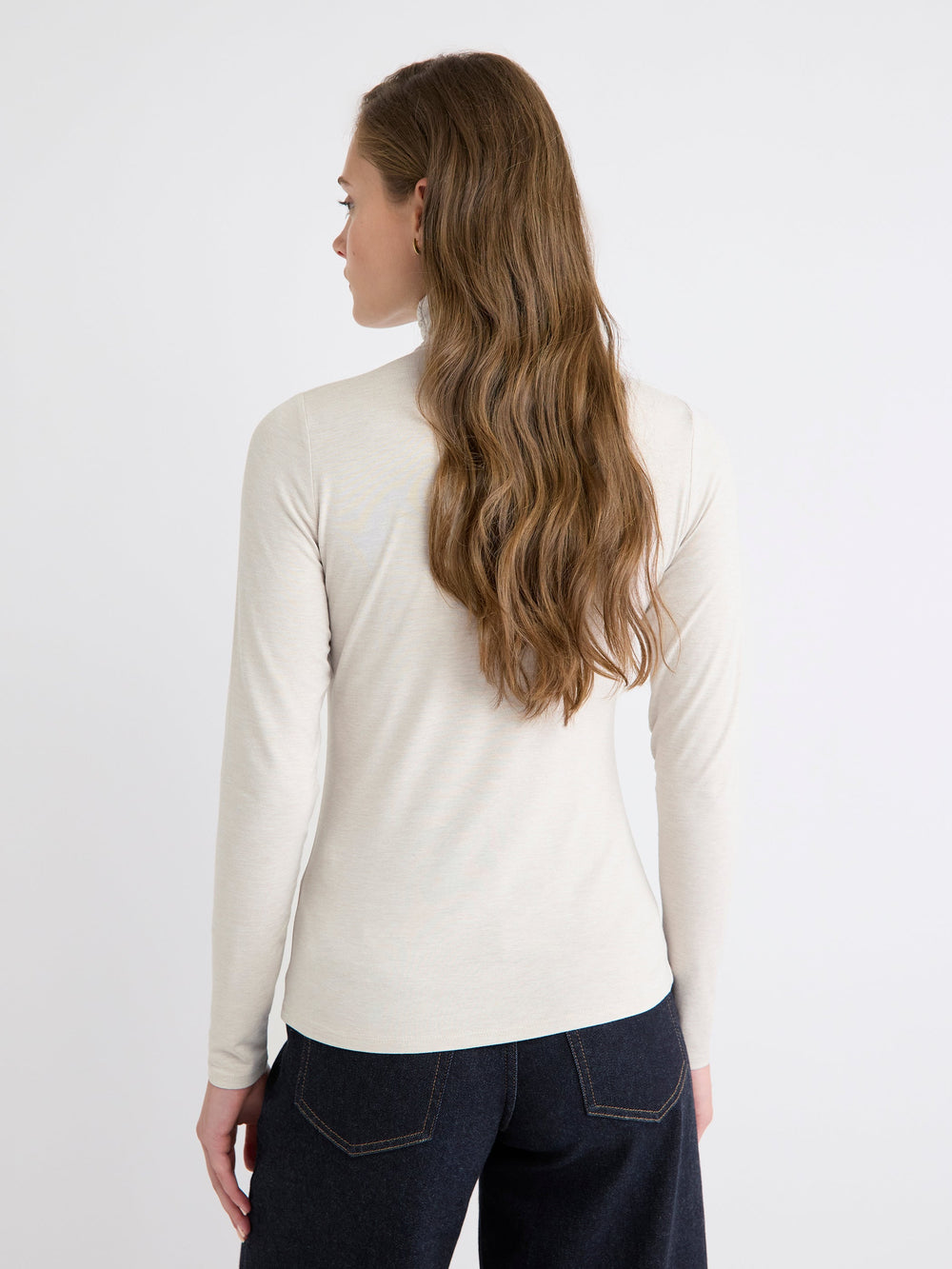 RW&CO Fitted Long-Sleeve Mock-Neck Tee