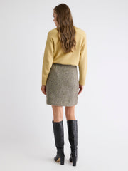 RW&CO Tweed A-Line Mini Skirt