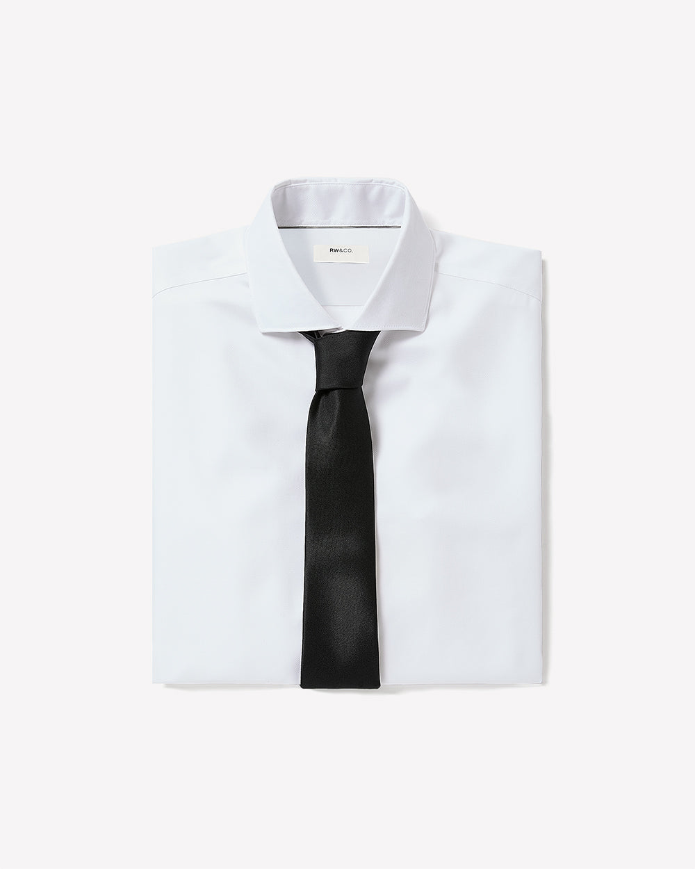 RW&CO Slim Fit White Twill Dress Shirt
