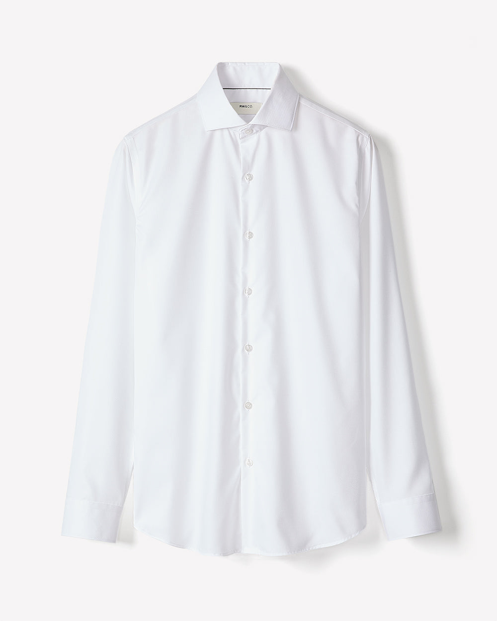 RW&CO Slim Fit White Twill Dress Shirt