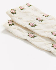 RW&CO Crew Socks with Floral Pattern