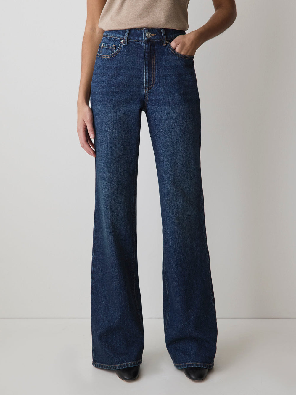 RW&CO High-Rise Wide-Leg Jeans