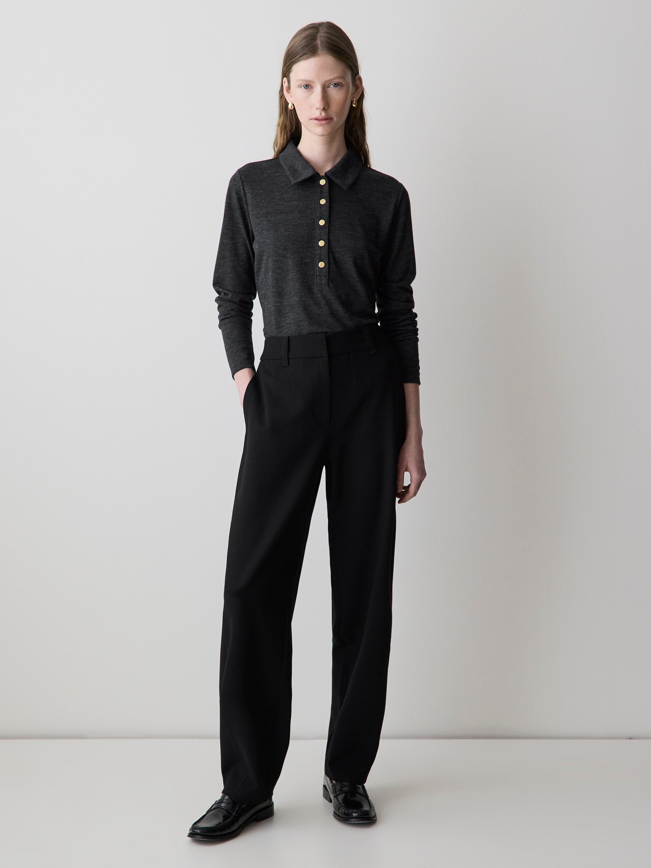 RW&CO Long-Sleeve Fitted Polo
