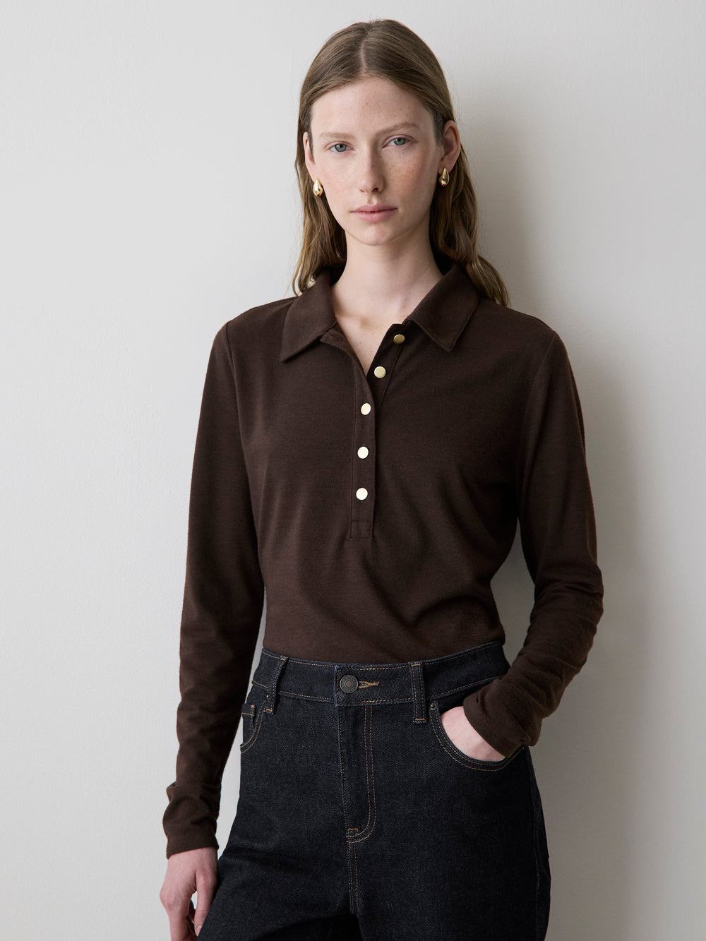 RW&CO Long-Sleeve Fitted Polo