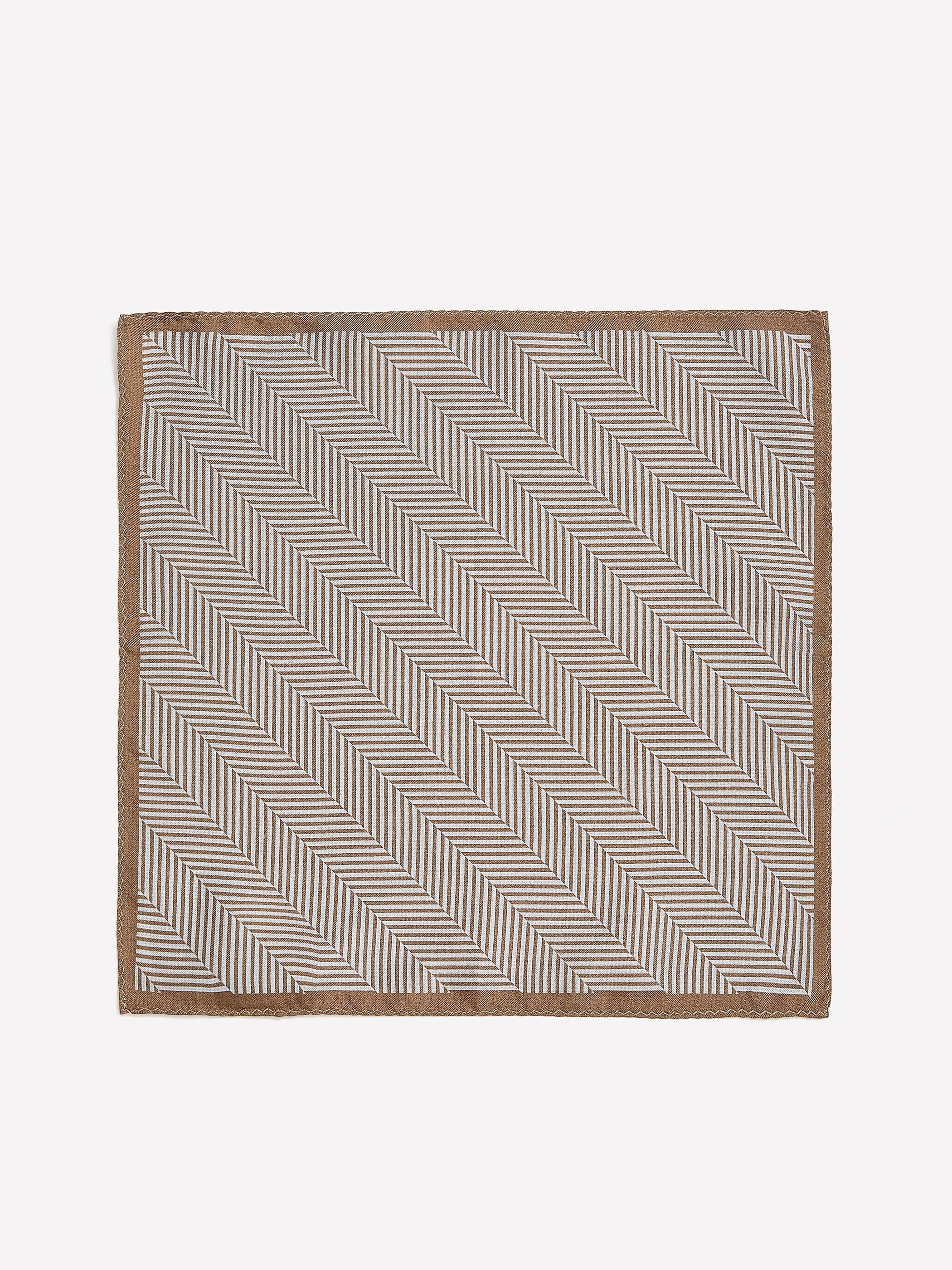 RW&CO Reversible Handkerchief with Geometric Pattern
