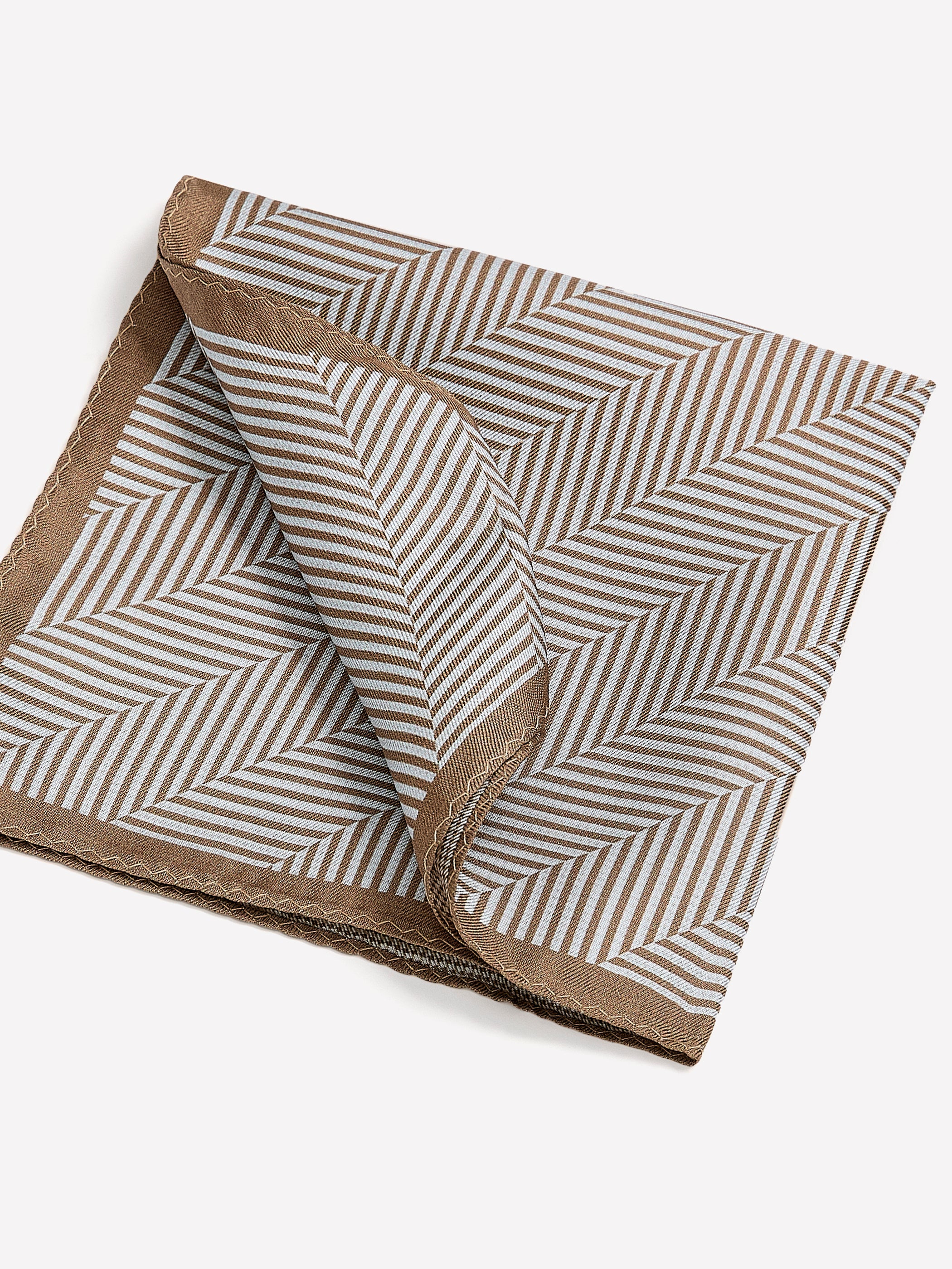 RW&CO Reversible Handkerchief with Geometric Pattern