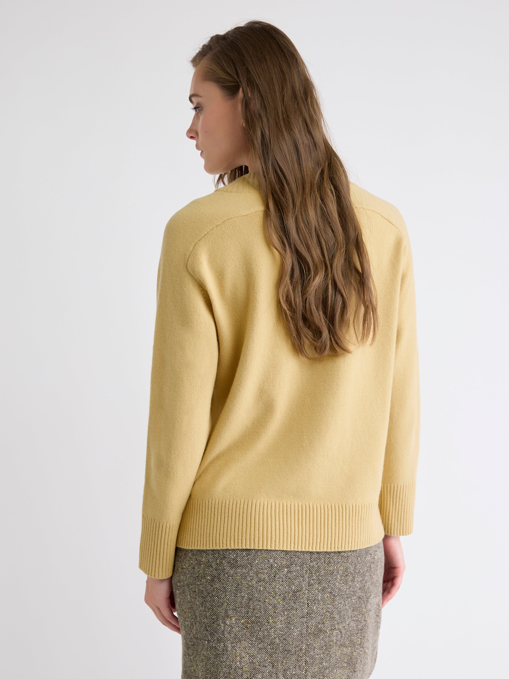 RW&CO Long-Sleeve V-Neck Merino-Blend Sweater
