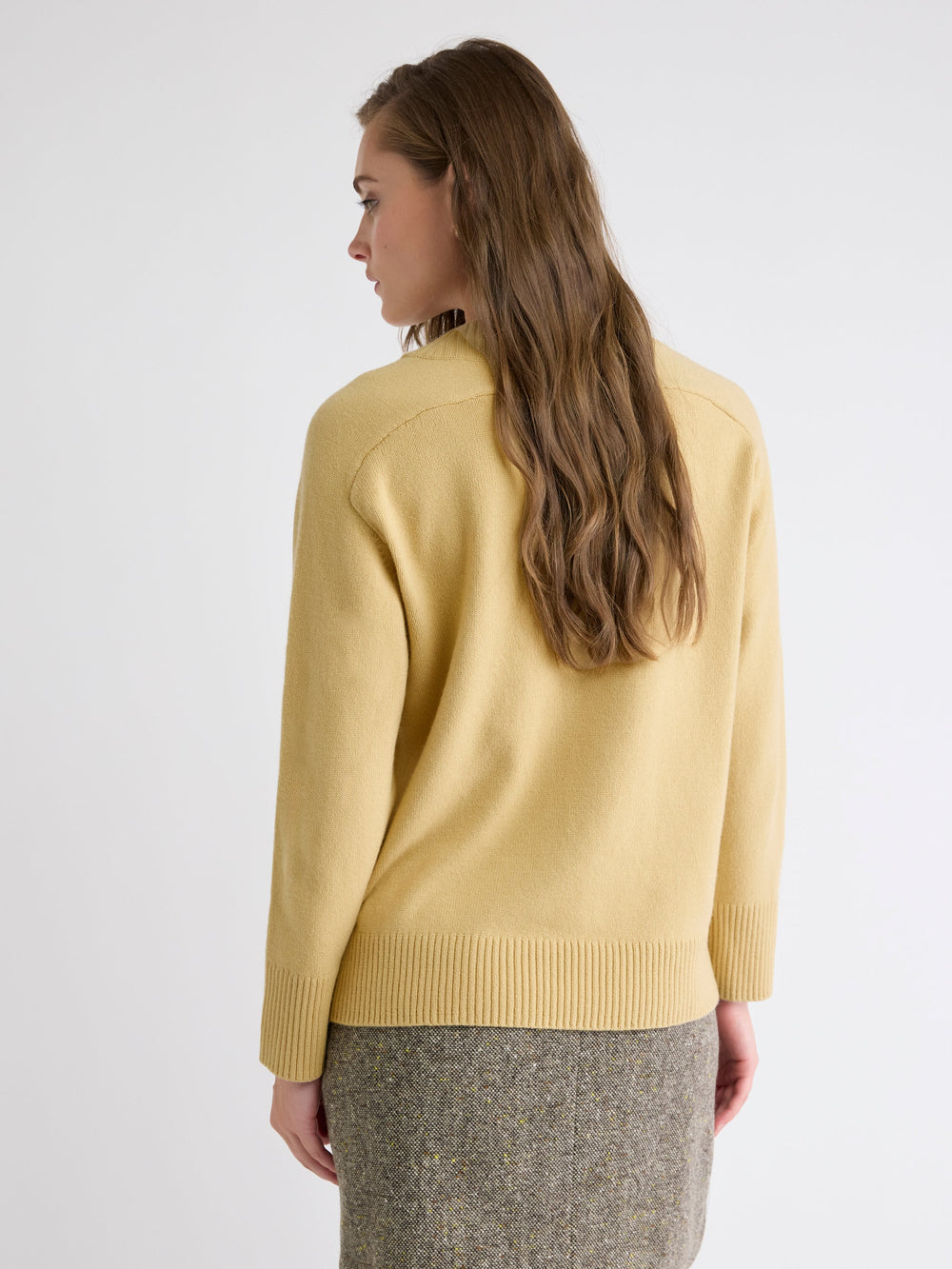 RW&CO Long-Sleeve V-Neck Merino-Blend Sweater