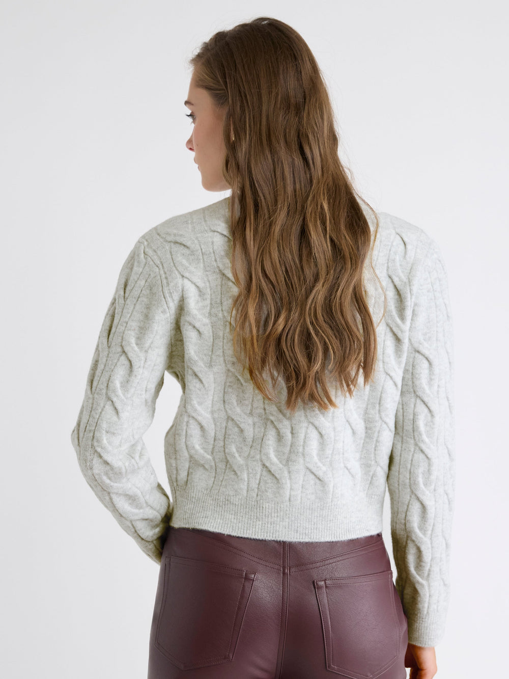 RW&CO Long-Sleeve Cable-Stitch Cardigan