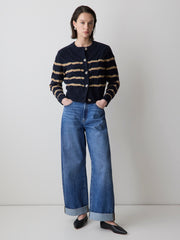 RW&CO Long-Sleeve Cable-Stitch Cardigan