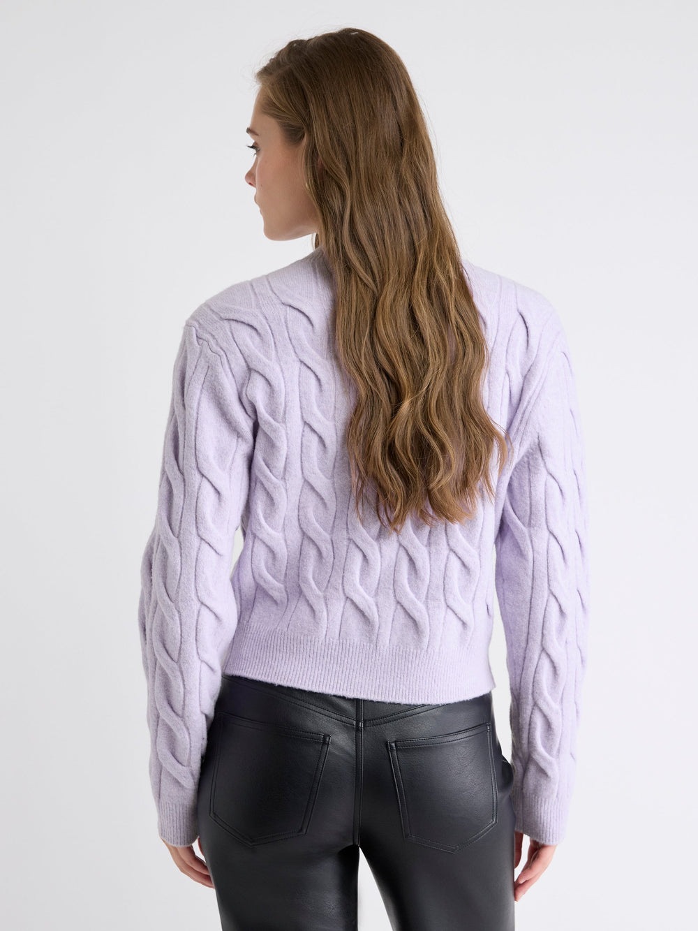 RW&CO Long-Sleeve Cable-Stitch Cardigan
