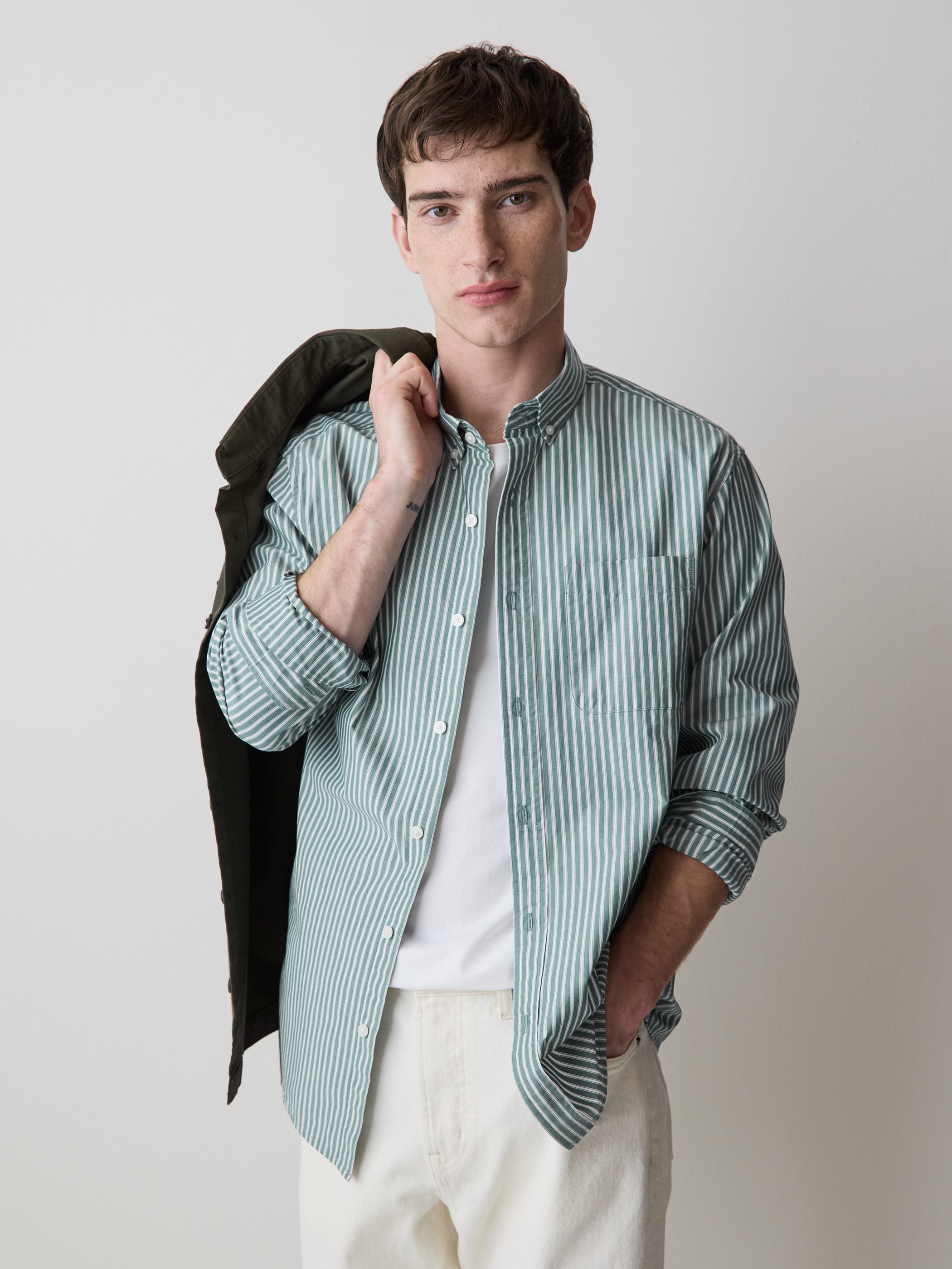 RW&CO Striped Long-Sleeve Shirt