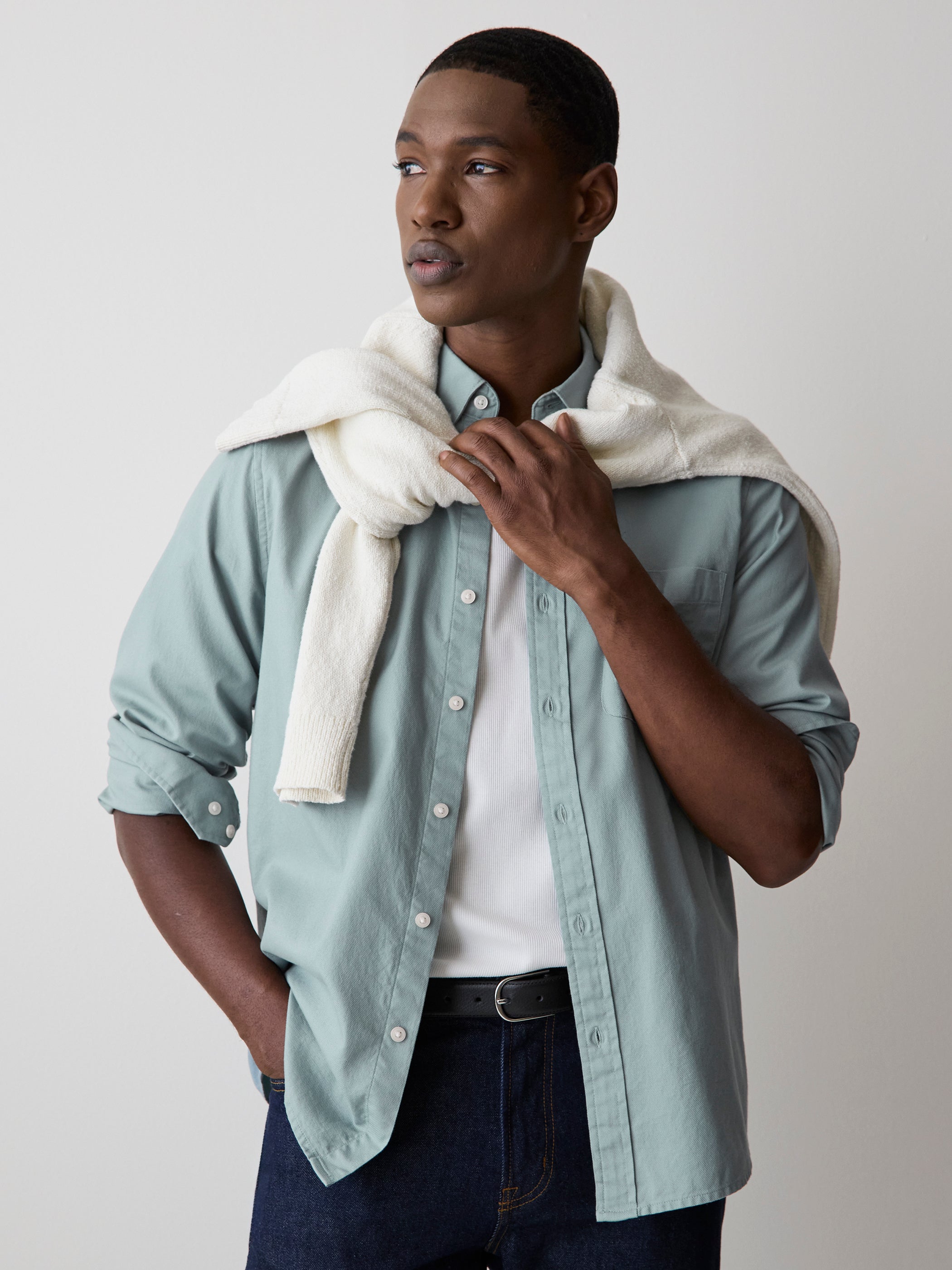 RW&CO Long-Sleeve Textured Shirt
