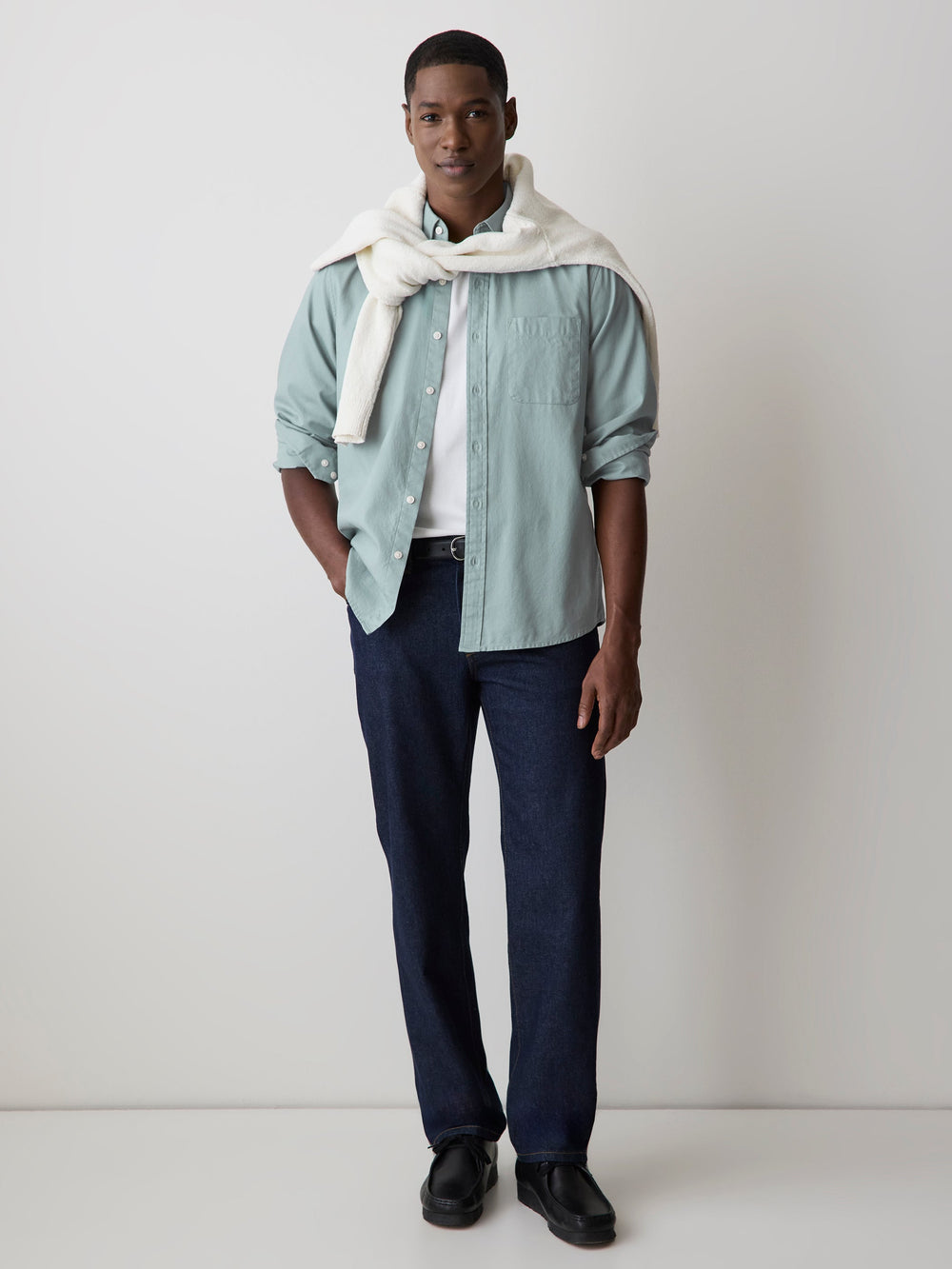 RW&CO Long-Sleeve Textured Shirt