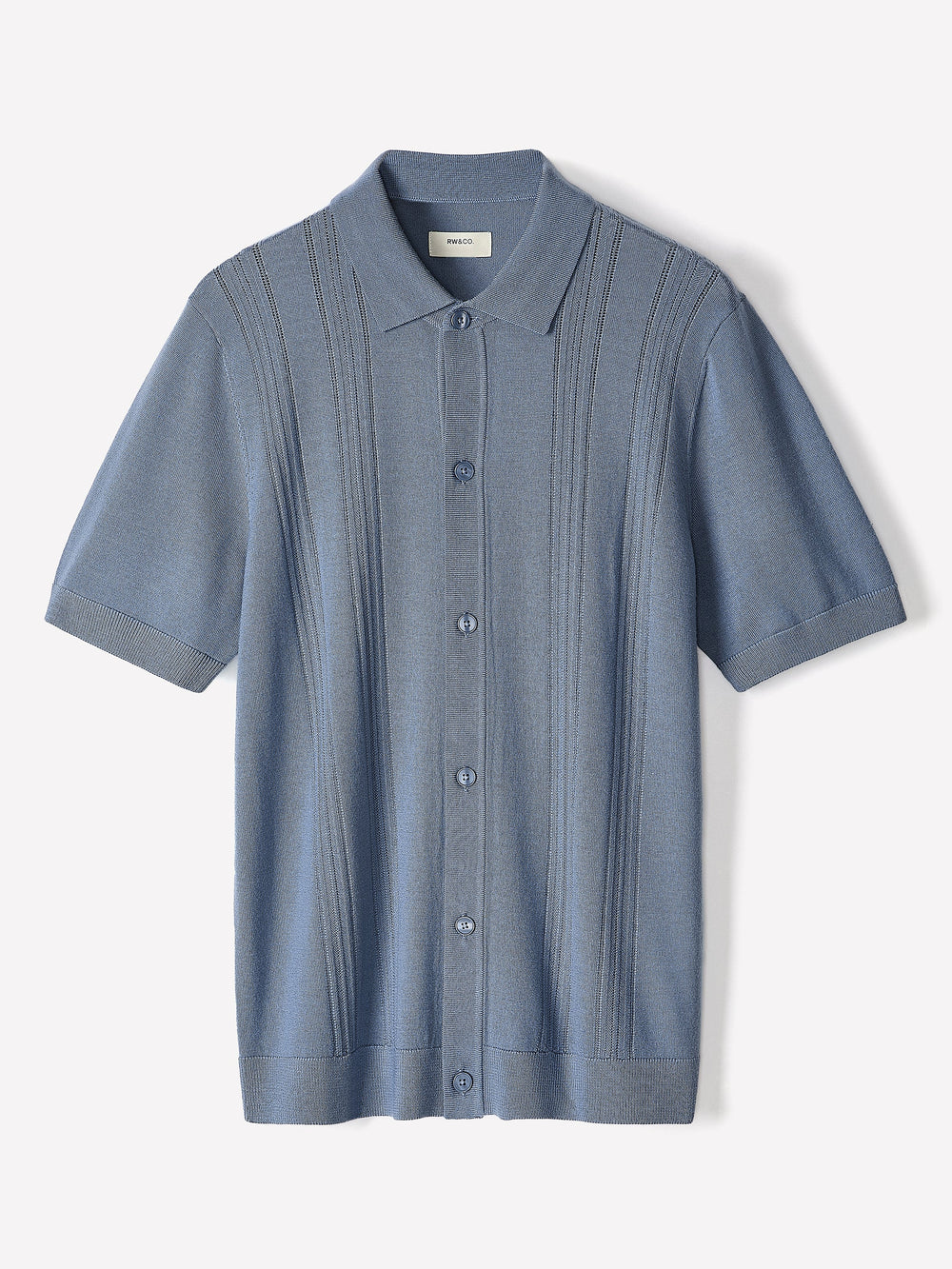 RW&CO Merino-Wool Short-Sleeve Shirt Sweater
