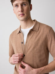 RW&CO Merino-Wool Short-Sleeve Shirt Sweater
