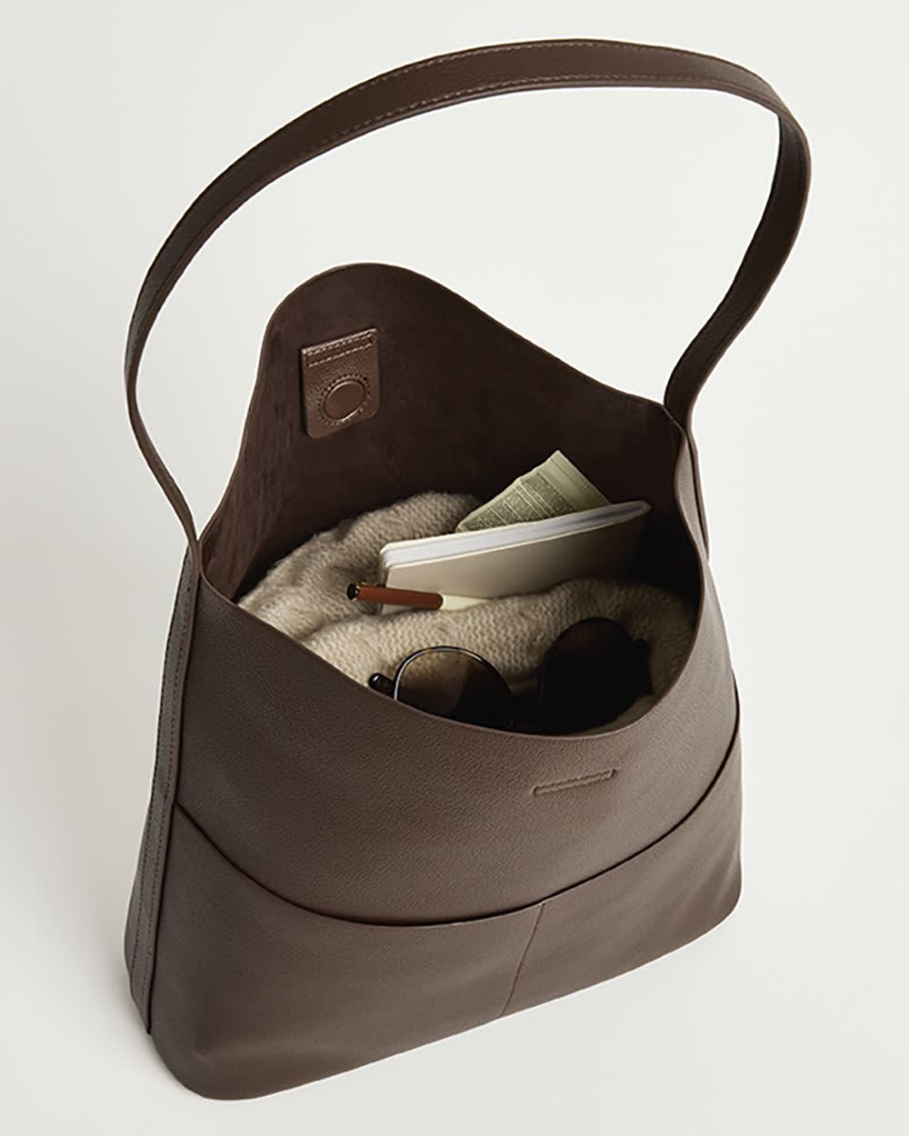 RW&CO Faux Leather Tote Bag