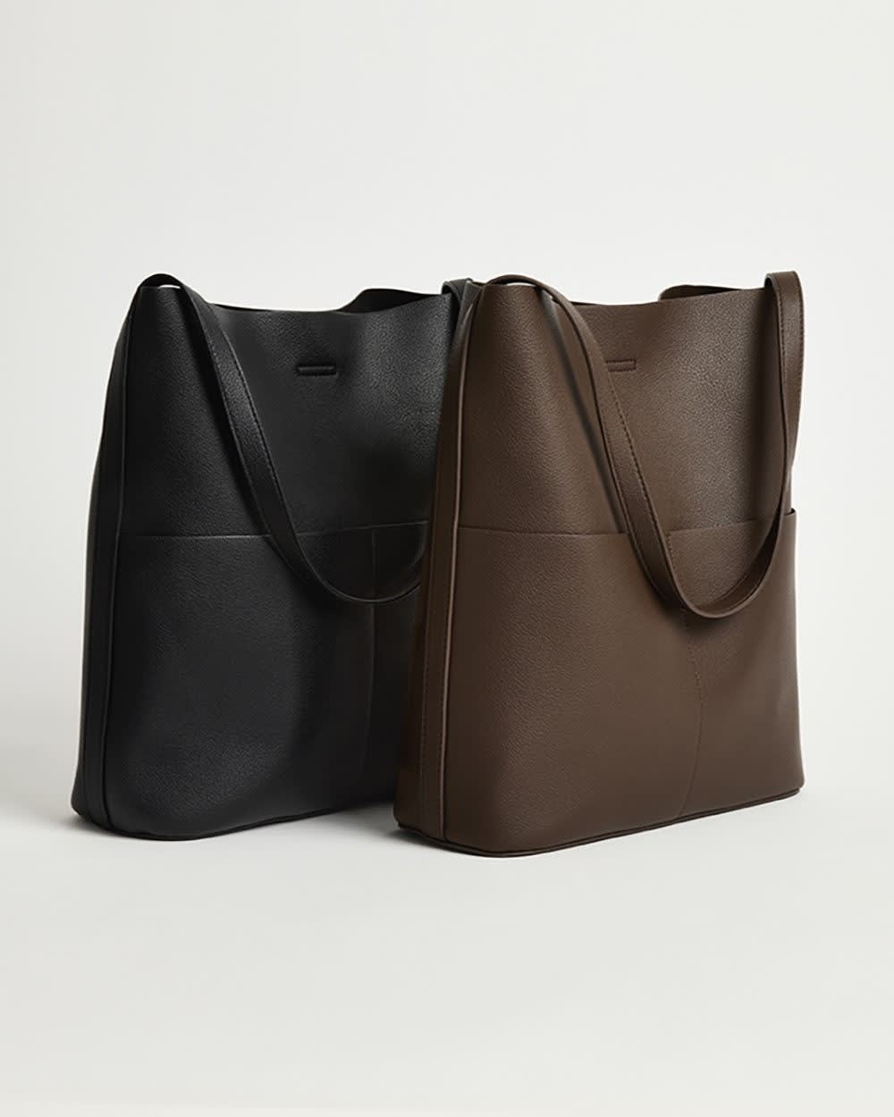RW&CO Faux Leather Tote Bag