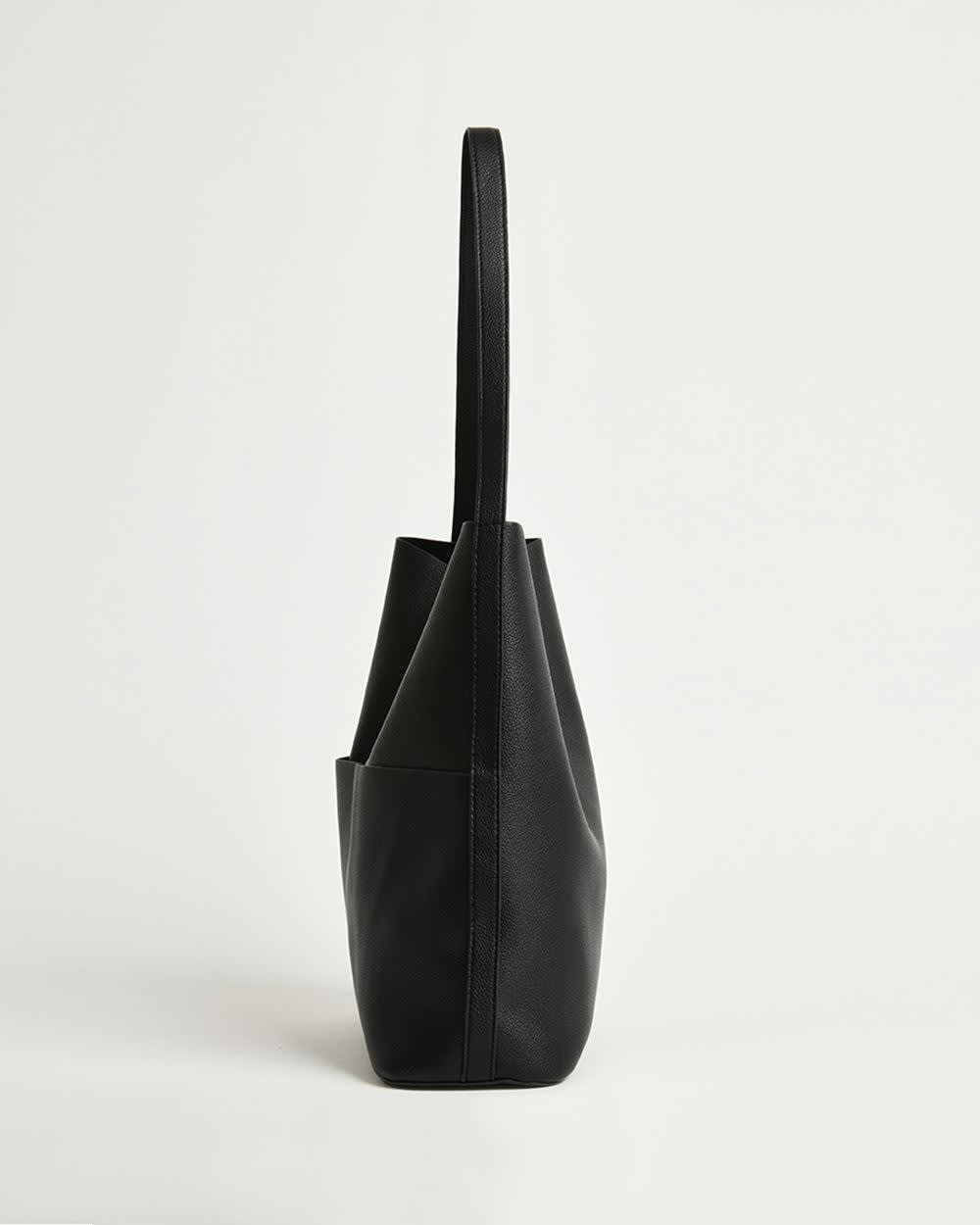 RW&CO Faux Leather Tote Bag