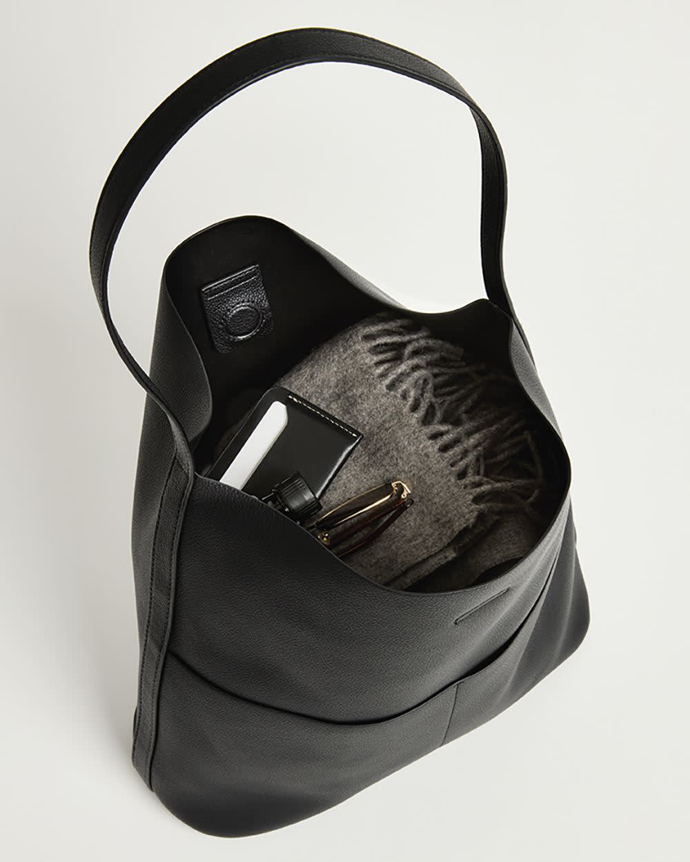 RW&CO Faux Leather Tote Bag