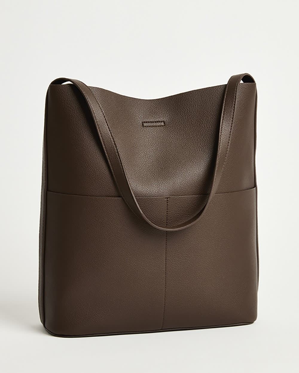 RW&CO Faux Leather Tote Bag