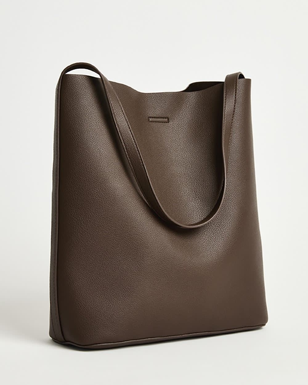 RW&CO Faux Leather Tote Bag
