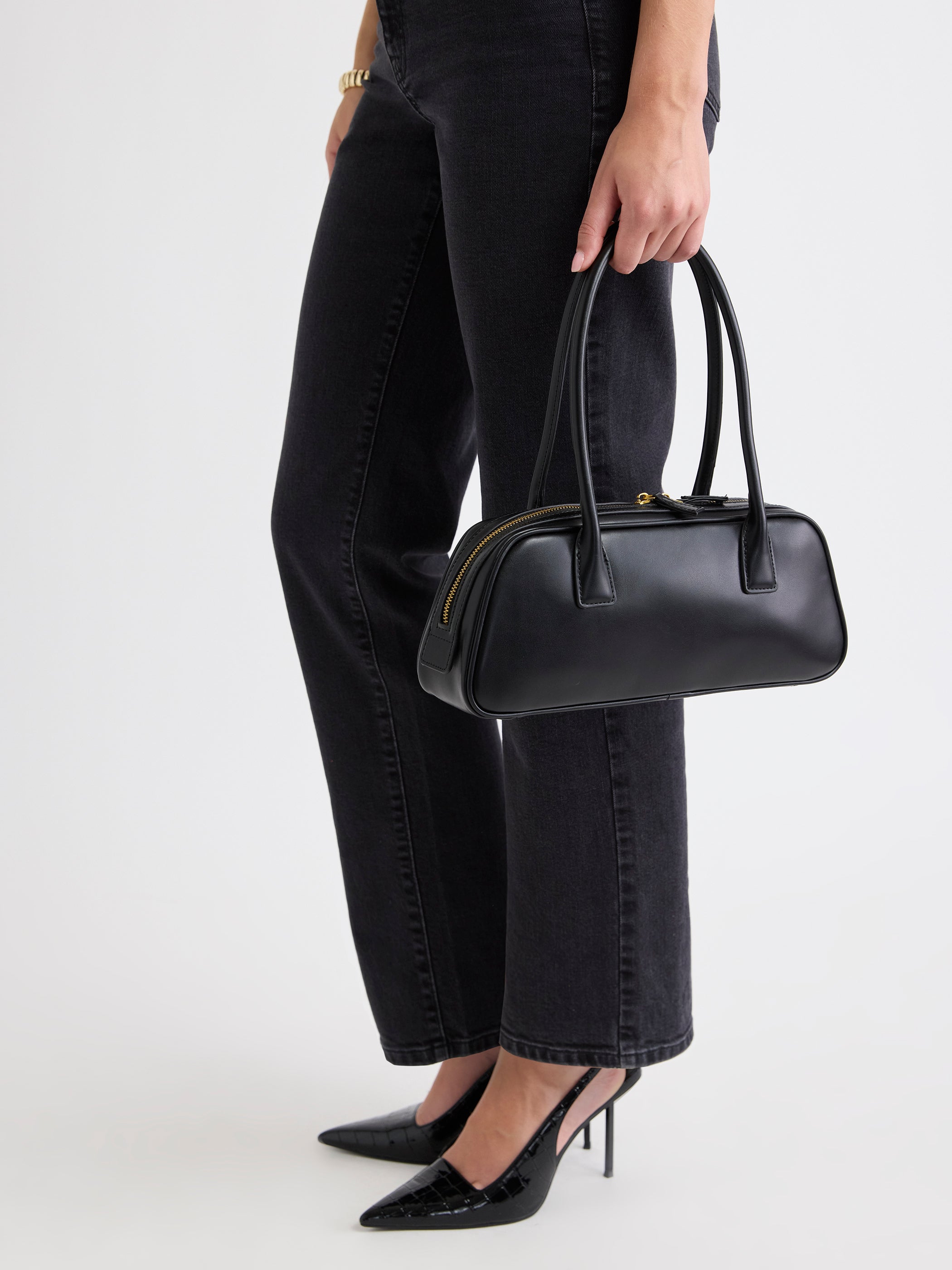 RW&CO Faux Leather East-West Bag