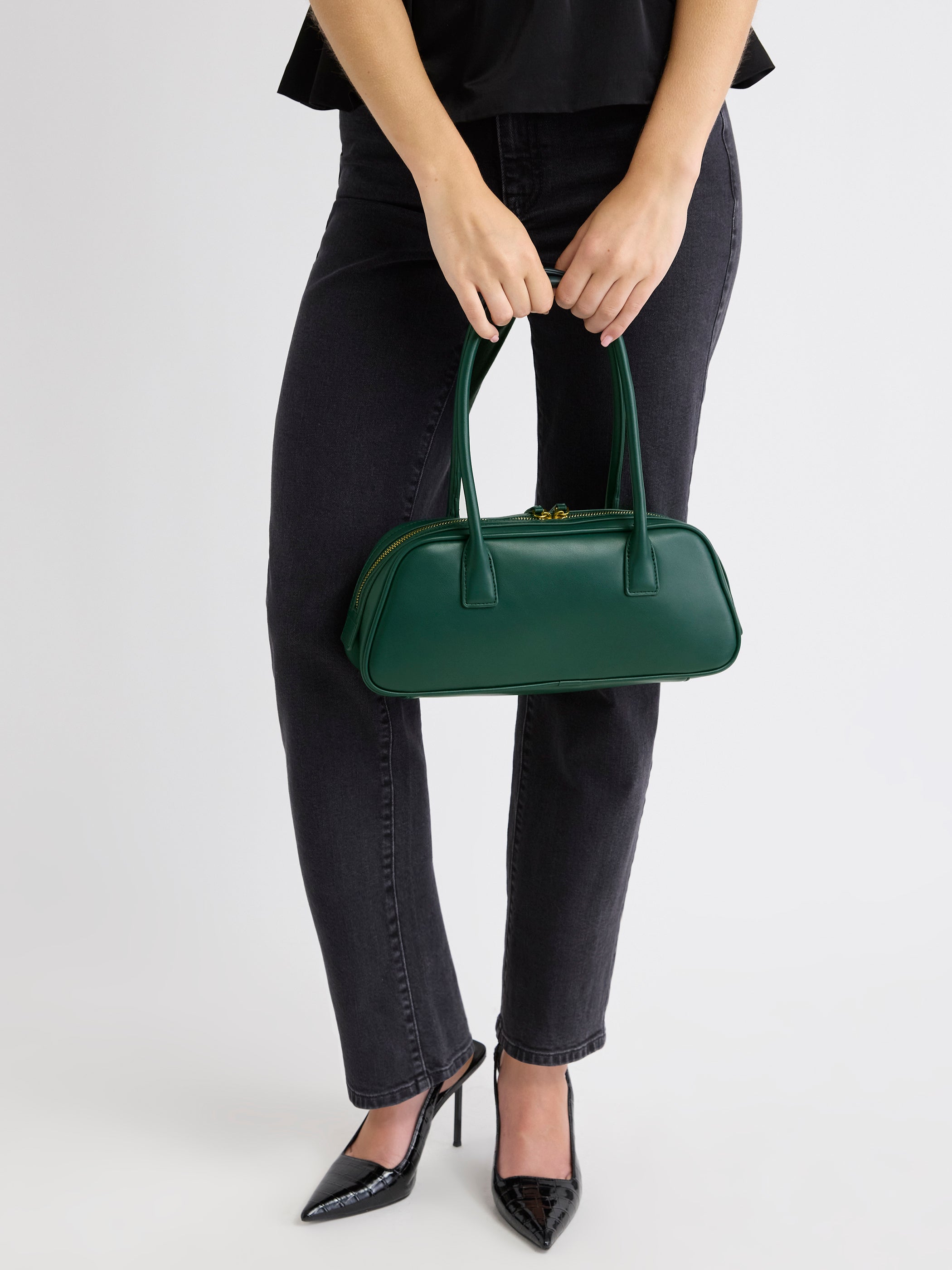 RW&CO Faux Leather East-West Bag
