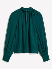 RW&CO Long-Sleeve Chiffon Popover Blouse