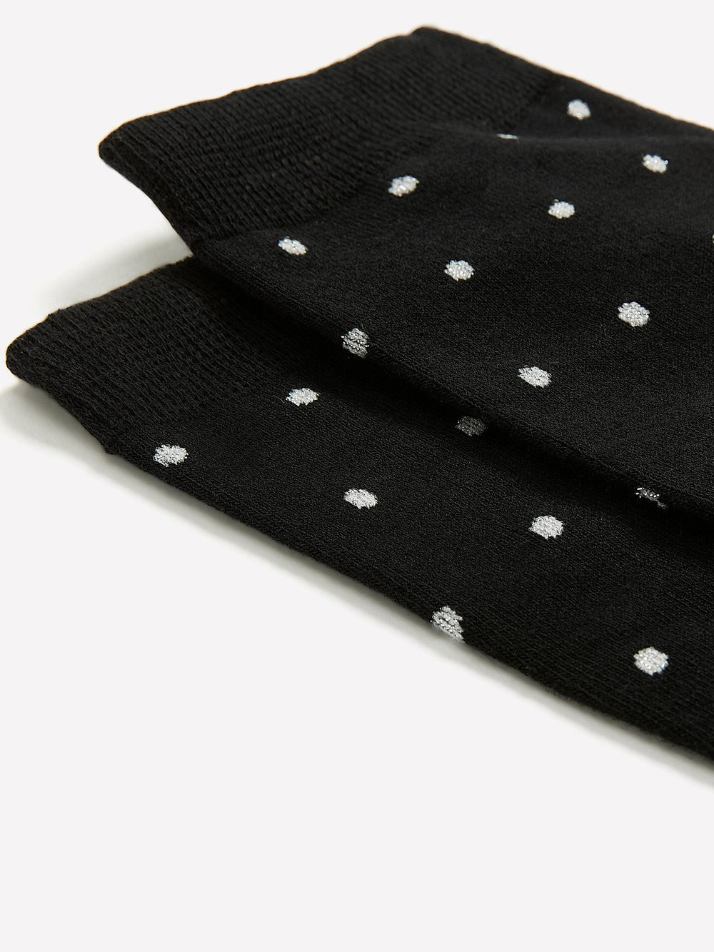 RW&CO Dotted Crew Socks with Metallic Fibres