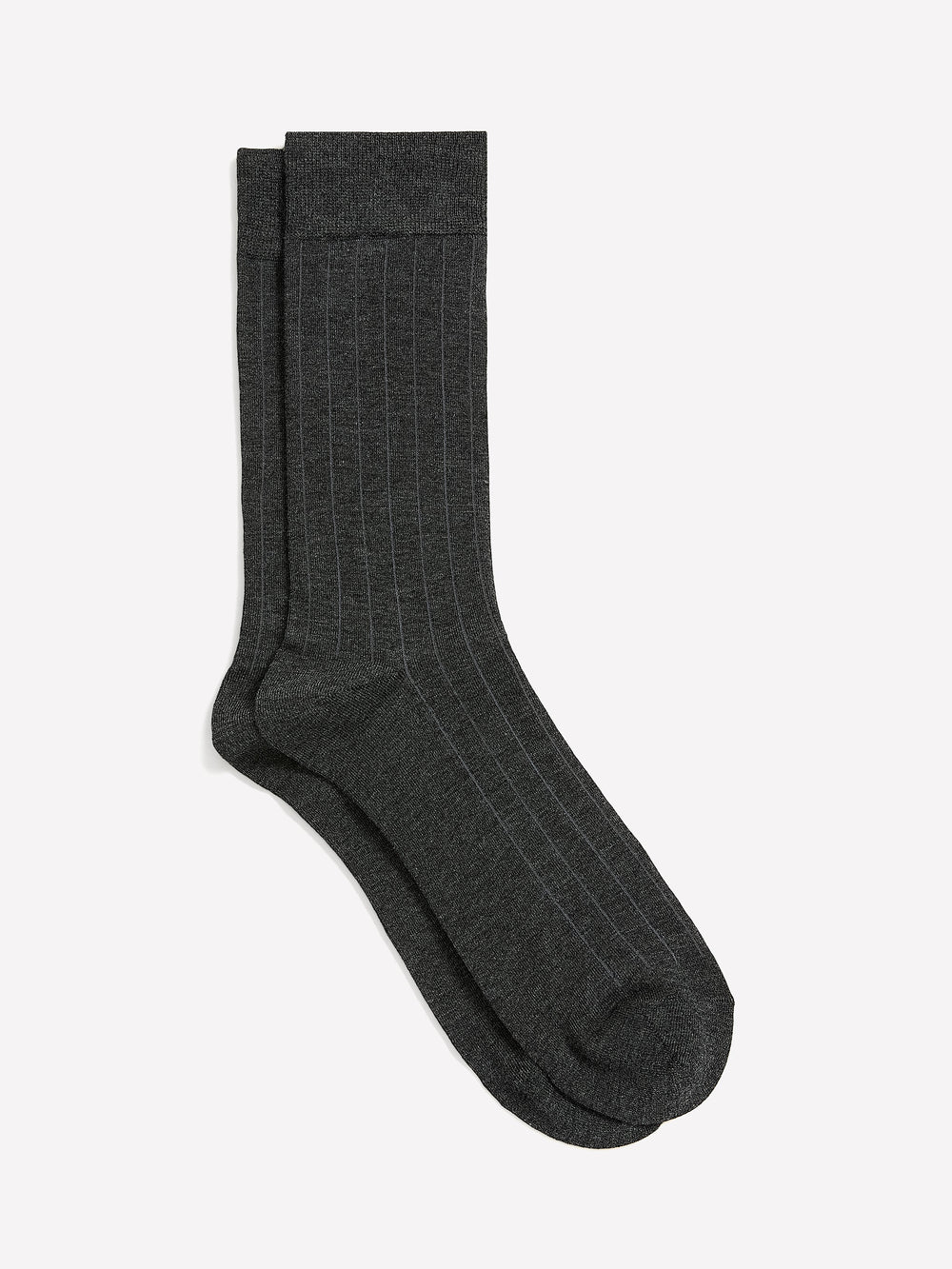 RW&CO Grey Dress Socks with Striped Pattern