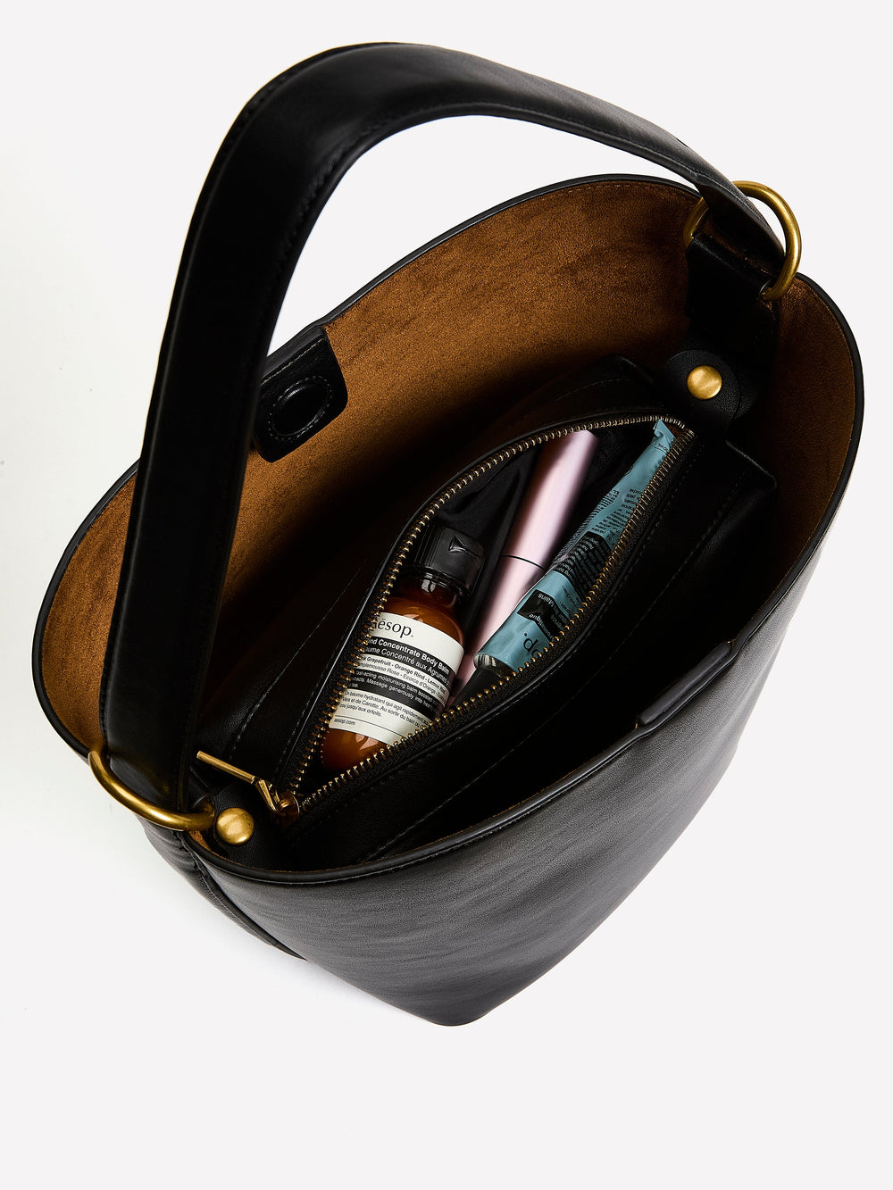 RW&CO Faux Leather Bucket Bag
