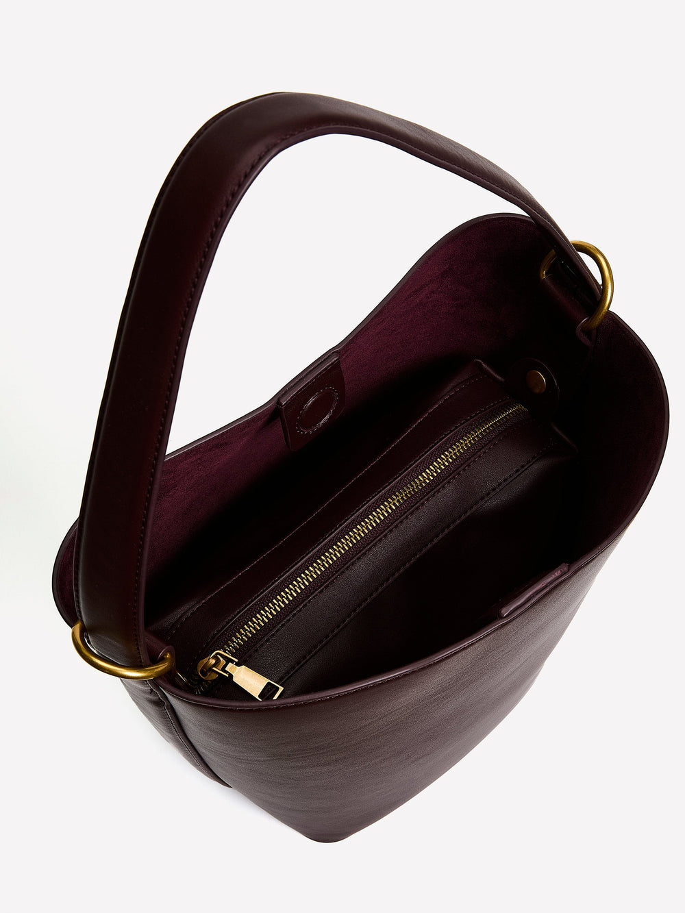 RW&CO Faux Leather Bucket Bag