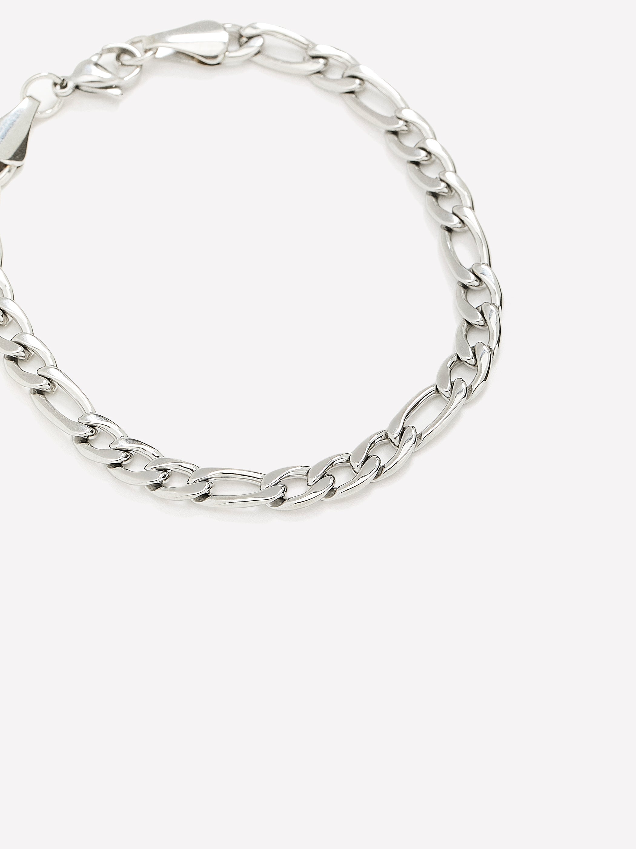 RW&CO Stainless Steel Figaro Bracelet